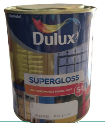 Dulux Supergloss 5in1 is a super-premium enamel paint that delivers high end performance in a mirror-like 卢finish with a rich, deep and long-lasting shine for wood and metal surfaces. Because of its unique resin system, its white and color finishes are beautifully bright and clean and stay as good as new for a longer time without yellowing or losing shine. Dulux Supergloss 5in1 also has special link-bond technology makes the paint film more crack-resistant than ordinary enamel paints.