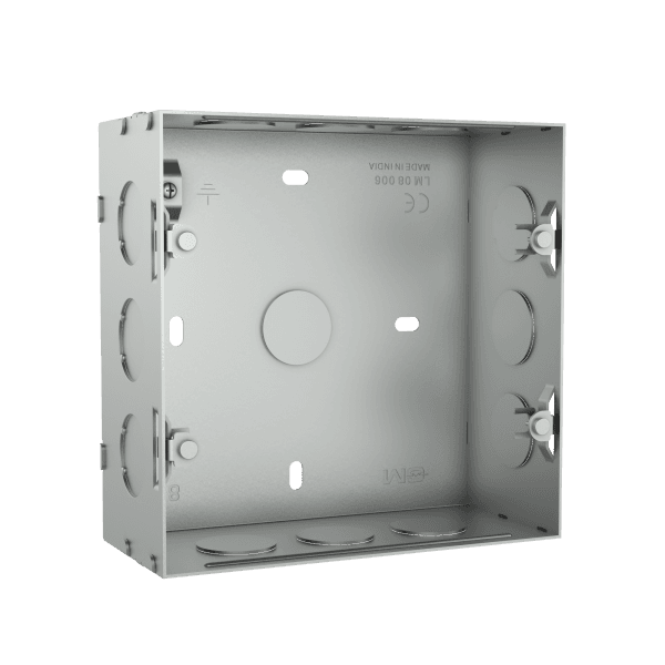 CM 08 006-N/A - G-TEN FLUSH MOUNTING METAL GANG BOX - 8M