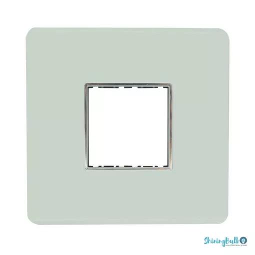 GM brings you cuba range of XZEL COVER PLATE(WITH SUPPORT FRAME) with exquisite design and efficient functionality. The prominent and distinguished design character adds aesthetics to your home decor
